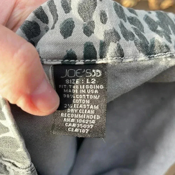 Joes Jeans gray leopard print jeggings size L2 - Picture 5 of 7